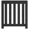 vidaXL Radiator Cover Black Oak 78 x 20 x 82 cm