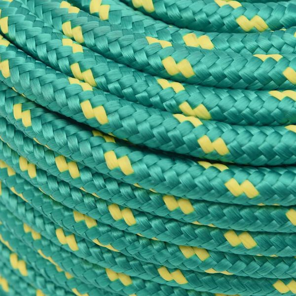 vidaXL Boat Rope Green 0.55 " 82.0 ' Polypropylene