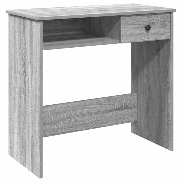 vidaXL Desk Grey sonoma Engineered wood Compact Desk Rectangular