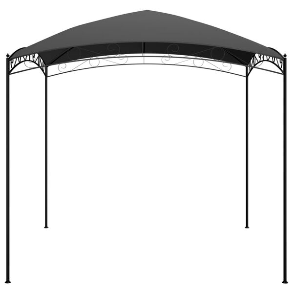 vidaXL Gazebo Anthracite Steel 10 x 10 ft Durable Gazebo Square