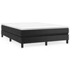 vidaXL Bed Frame Black Faux leather, plywood, engineered wood