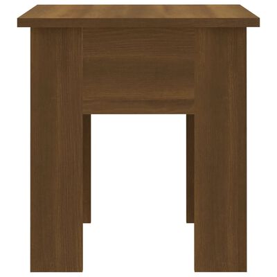 vidaXL Coffee Table Brown Oak 15.7"x15.7"x16.5" Engineered Wood