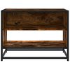 vidaXL TV Cabinet Smoked oak Engineered wood and metal Medium TV Cabinet