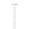 vidaXL Boat Rope Full White 0.63 " 820.2 ' Polypropylene