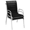 vidaXL Garden Chair Set of 2 Black and grey