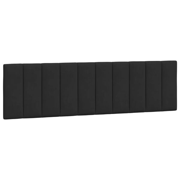 vidaXL Headboard Cushion Black Velvet 70.9 in Removable Covers