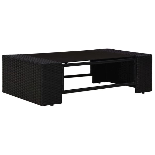 vidaXL Garden Lounge Set Black