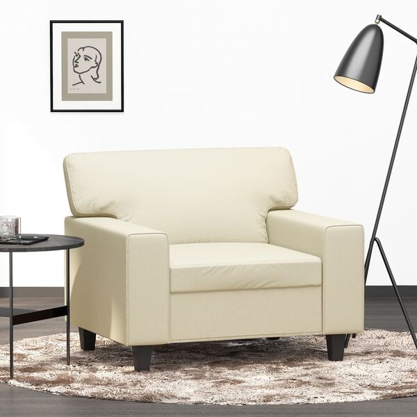 vidaXL Sofa Chair Cream
