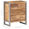 vidaXL Sideboard Natural wood, grey Rough mango wood, iron