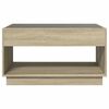 vidaXL Coffee Table Sonoma oak Engineered wood, glass Coffee Table