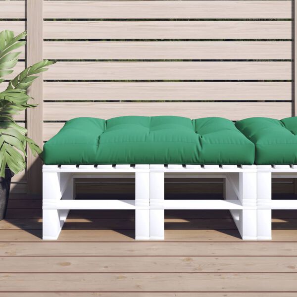 vidaXL Pallet Cushion Green 47.2"x31.5"x4.7" Fabric