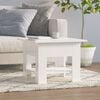 vidaXL Coffee Table High gloss white Engineered wood Medium Square