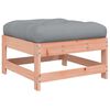 vidaXL Garden Footstool Grey and natural wood