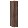 vidaXL Narrow Bathroom Cupboard Brown Oak Engineered Wood Slim