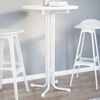 vidaXL Dining Table White Engineered wood, Powder-Coated Steel