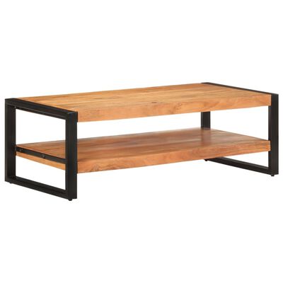 vidaXL Coffee Table 47.2"x23.6"x15.7" Solid Acacia Wood