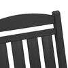 vidaXL Rocking Chair 2 pcs Black 92 x 70 x 108 cm Polyethylene