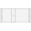 vidaXL Dog Cage Silver 400 x 200 x 256 cm Galvanised Steel