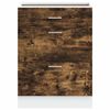 vidaXL Kitchen Base Cabinet Smoked Oak Engineered Wood Standard