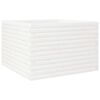 vidaXL Garden Planter White Solid Pine wood 27.6x27.6x18.1 in Durable