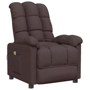 vidaXL Massage Chair Dark brown