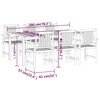 vidaXL Garden Dining Set Natural Wood Solid Acacia Wood with an Oil Finish