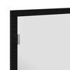 vidaXL Bathroom Mirror with LED Lights Black Oak 23.6x3.3x14.6"