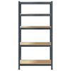 vidaXL 5-Layer Storage Shelf Anthracite Steel&Engineered Wood