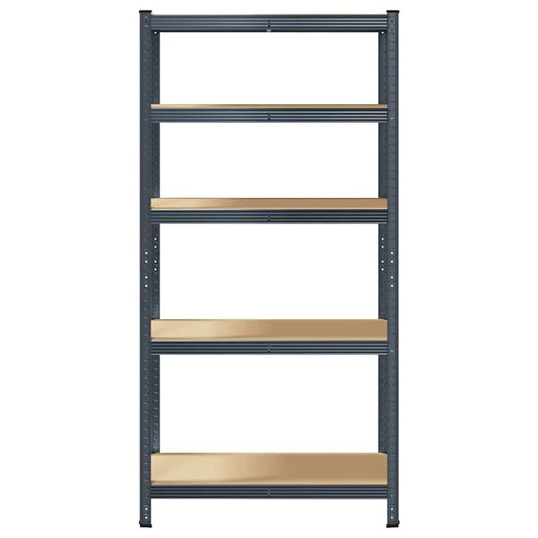 vidaXL 5-Layer Storage Shelf Anthracite Steel&Engineered Wood
