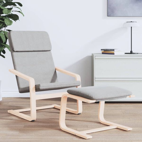 vidaXL Chill Chair Light Grey