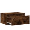 vidaXL Wall-mounted Bedside Cabinet Set of 2 Smoked Oak Engineered Wood
