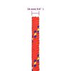 vidaXL Boat Rope Red 0.63 " 328.1 ' Polypropylene