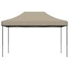 vidaXL Party Tent Taupe, Black