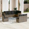 vidaXL Garden Sofa Set Grey