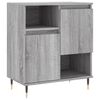 vidaXL Sideboard Gray Sonoma Engineered wood Medium Storage Sideboard