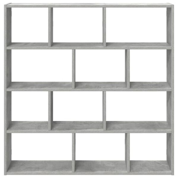 vidaXL Wall Cube Shelf Concrete gray Engineered wood Large