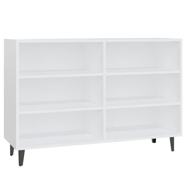 vidaXL Sideboard White 40.7"x13.8"x27.6" Engineered Wood