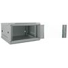 vidaXL Network Cabinet Grey 20.87 x 23.62 x 11.81 in Steel