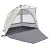 vidaXL Beach Tent 2-Person Gray Quick Release Waterproof