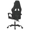 vidaXL Gaming Chair Black and Grey Faux Leather