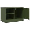 vidaXL TV Cabinet Olive Green Cold-Rolled Steel Medium TV Cabinet