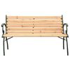 vidaXL Garden Bench Natural Wood Solid firwood 48.4 in wide Durable