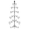 vidaXL Metal Christmas Tree black 59.06 in Powder-coated Steel