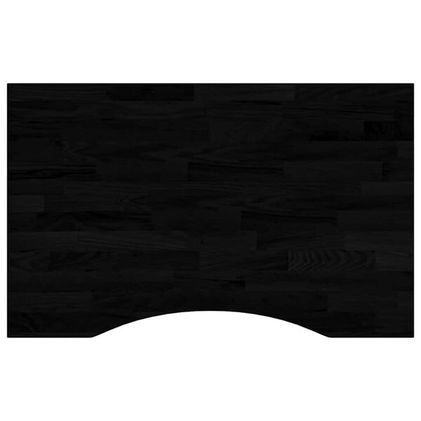 vidaXL Desk Top Dark Brown Solid Oak Wood 31.5x19.7 in Durable