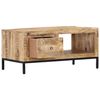 vidaXL Coffee Table Brown Solid mango wood 34.6 in x 19.7 in Rectangular