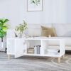 vidaXL Coffee Table White Engineered Wood Medium Coffee Table