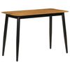 vidaXL Dining Table Natural Wood and Black