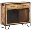 vidaXL Sideboard Brown Solid Mango Wood Rectangular Industrial Style