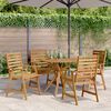 vidaXL Garden Dining Set Natural Acacia Solid Acacia wood Medium