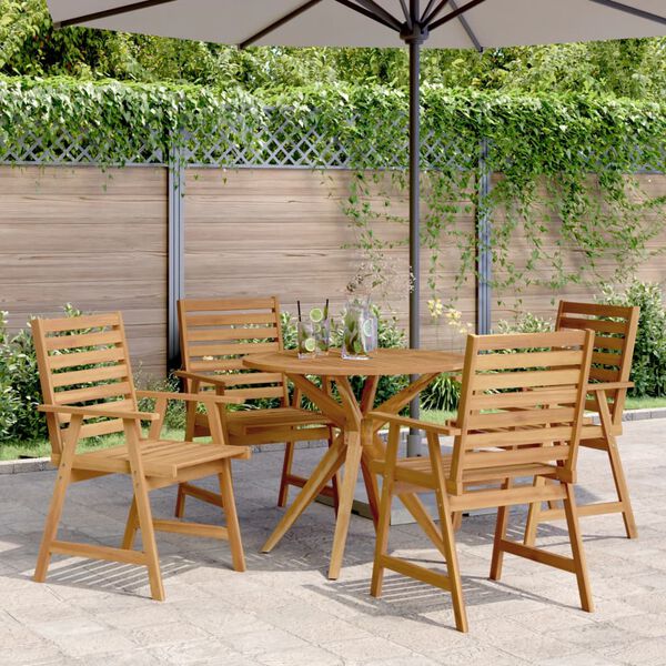 vidaXL Garden Dining Set Natural Acacia Solid Acacia wood Medium